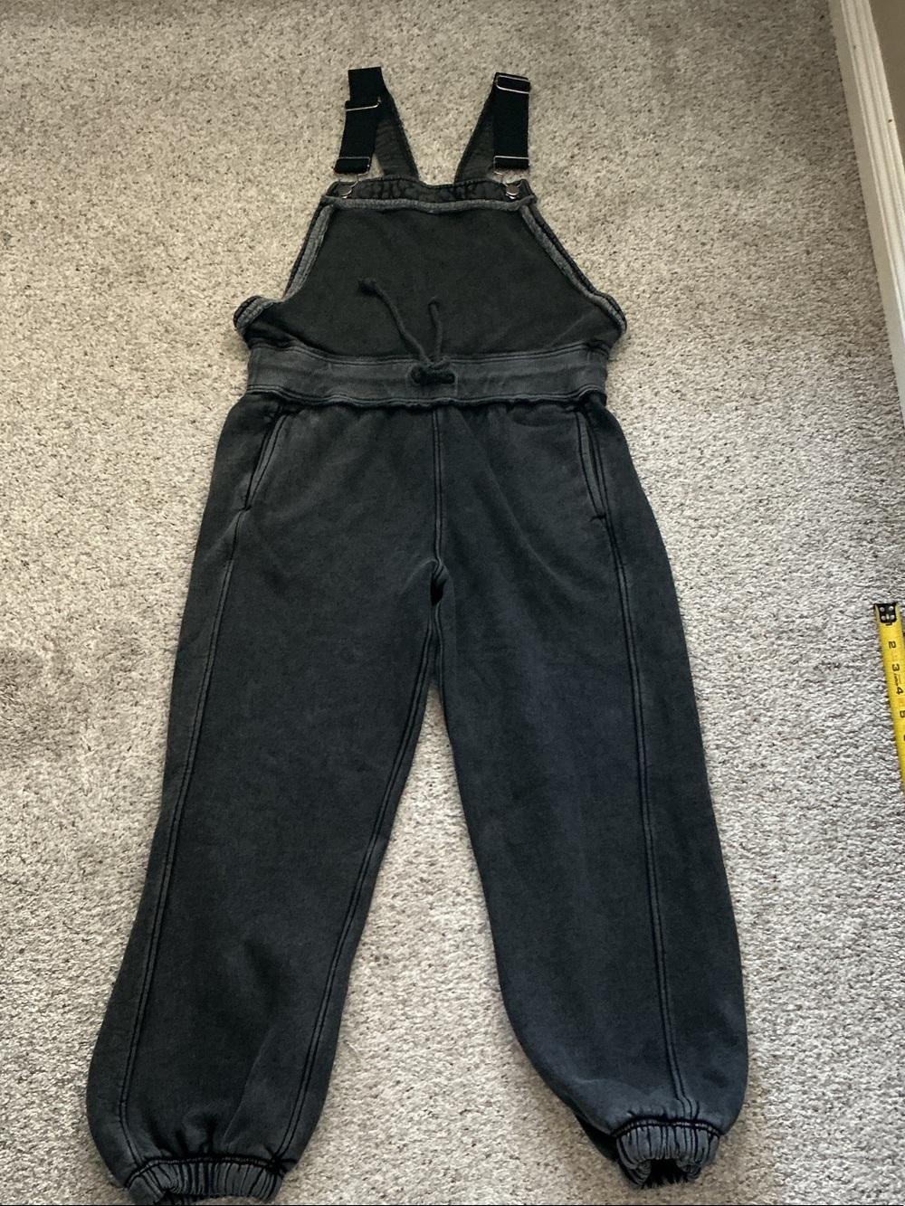 FP Movement by Free People Making It Overalls ~ Washed Black - Picture 5 of 13